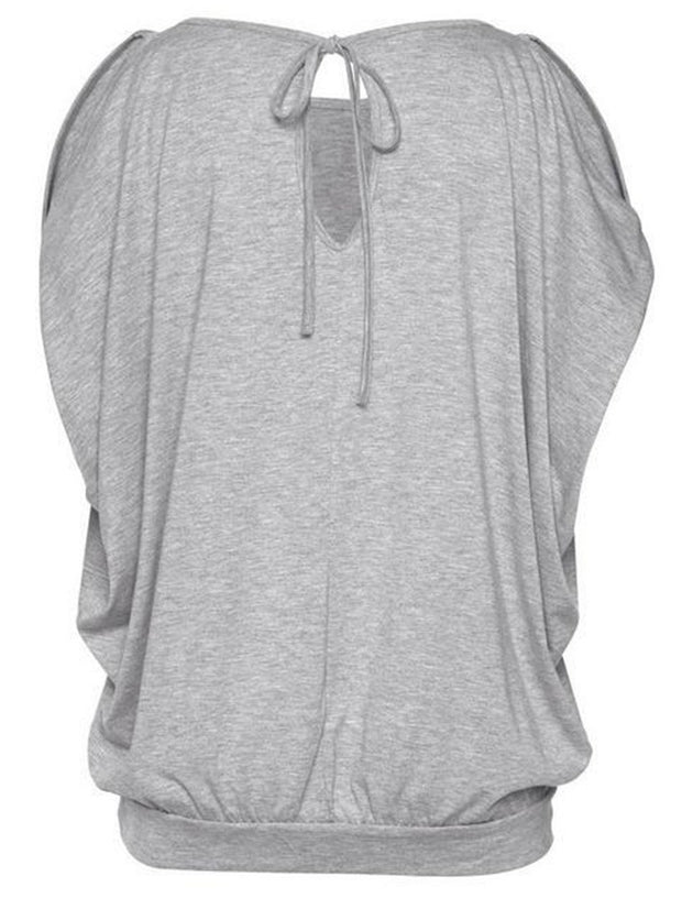 Mickey Mouse Hollow Out Bat Sleeve T-shirt