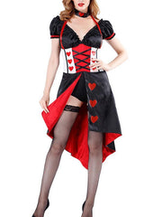 Lady Red Heart Queen Queen Halloween Costume