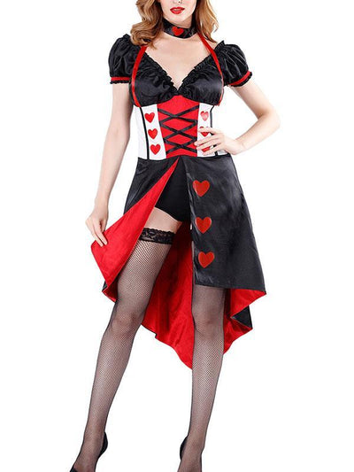 Lady Red Heart Queen Queen Halloween Costume