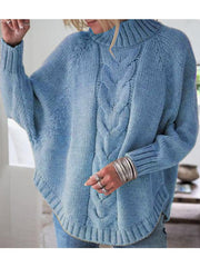Loose Bat Wing Sleeve Knitted Sweater