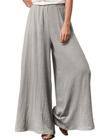 Cotton Linen Loose Thin Wide Leg Pants
