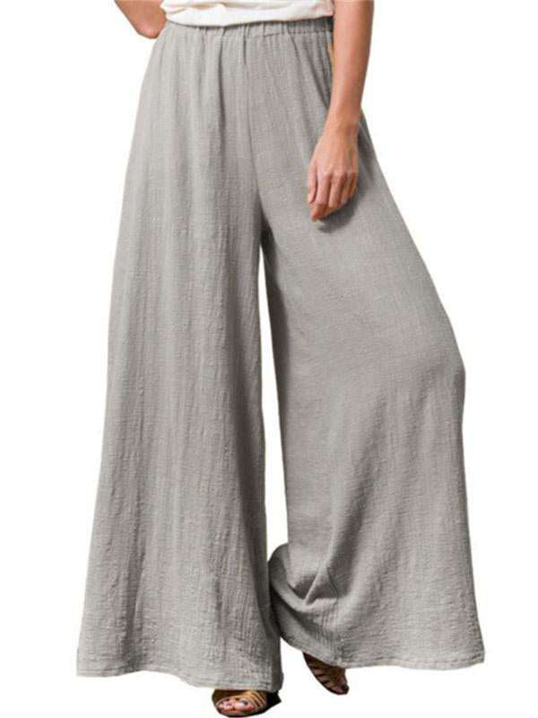 Cotton Linen Loose Thin Wide Leg Pants