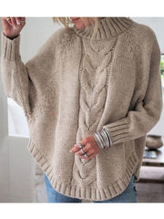 Loose Bat Wing Sleeve Knitted Sweater