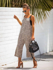 Leopard Print Relaxed Jumpsuit