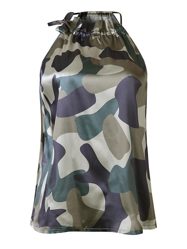 Floral Printed Cold Shoulder Tanks