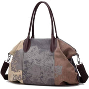 wiccous.com Bags Coffee Folk Style Print Canvas Bag