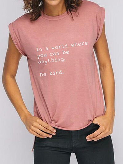 Soft And Comfy Be Kind Roll Tee