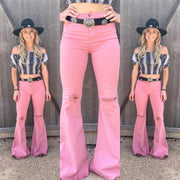 Cowboy High Waist Bell Bottoms Jeans