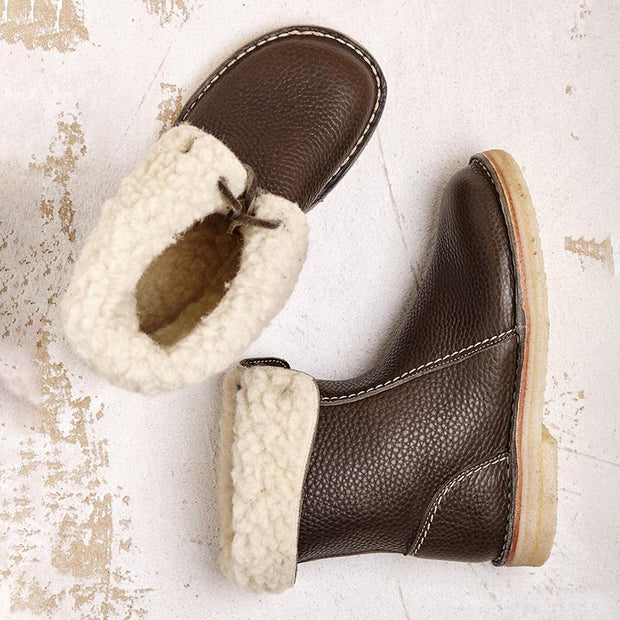 Foldable and comfortable warm snow boots