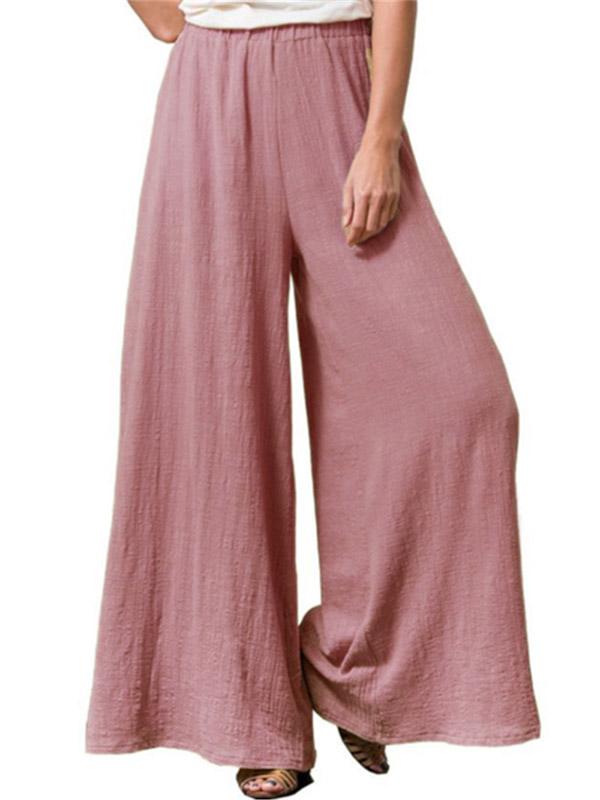 Cotton Linen Loose Thin Wide Leg Pants