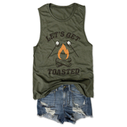 Let's Get Toasted Funny Camping Tee