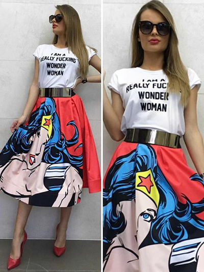 Wonder Woman overskirt