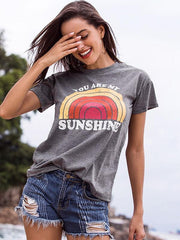 You Are My Sunshine Rainbow Tee