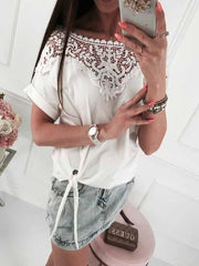 Lace Stitching Blouse