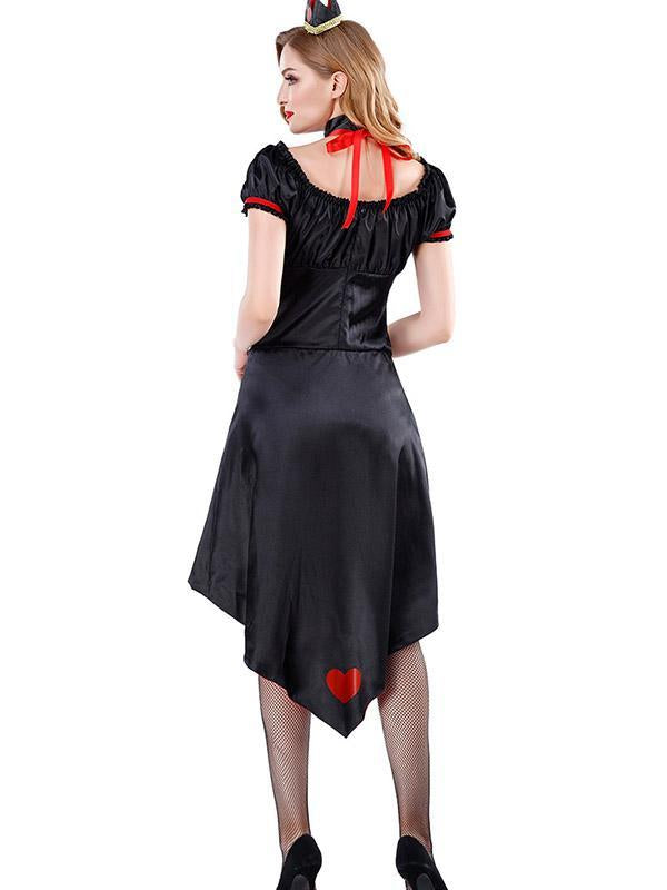Lady Red Heart Queen Queen Halloween Costume