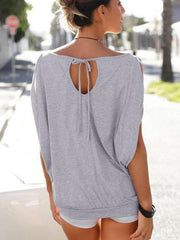 Mickey Mouse Hollow Out Bat Sleeve T-shirt