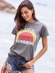 You Are My Sunshine Rainbow Tee