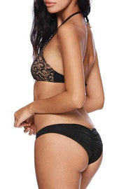 wiccous.com Bikini Black / S Halter Lace Sexy Bikini Set